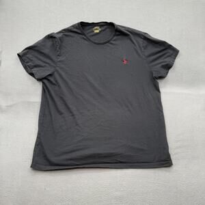 Polo Ralph Lauren Shirt Mens XL Black Embroidered Pony Logo Crewneck T-Shirt Tee